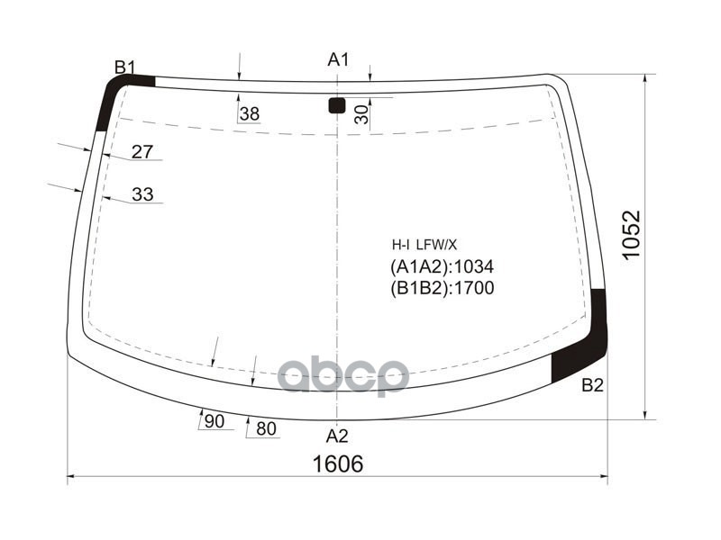

Стекло Лобовое Hyundai H1-Starex 97-07 Xyg Арт. H-I Lfw/X