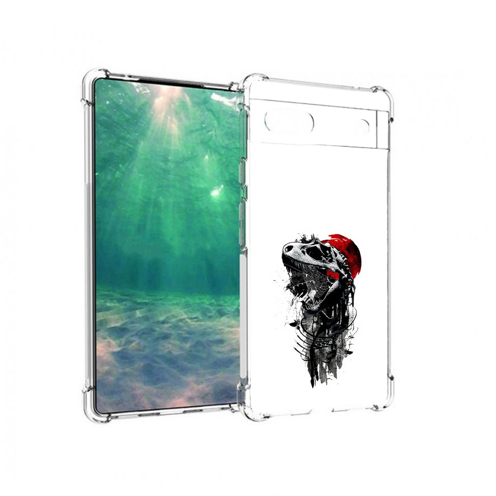 

Чехол MyPads Tocco для Google Pixel 6A вымерший динозавр, Прозрачный, Tocco