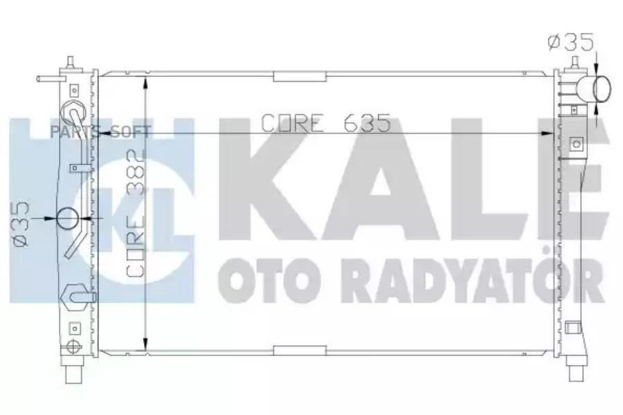 

Радиатор охлаждения двигателя Daewoo Lanos / Sens 97> KALE 342250