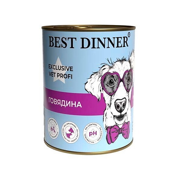 фото Влажный корм для собак best dinner exclusive vet profi urinary, говядина, 340г