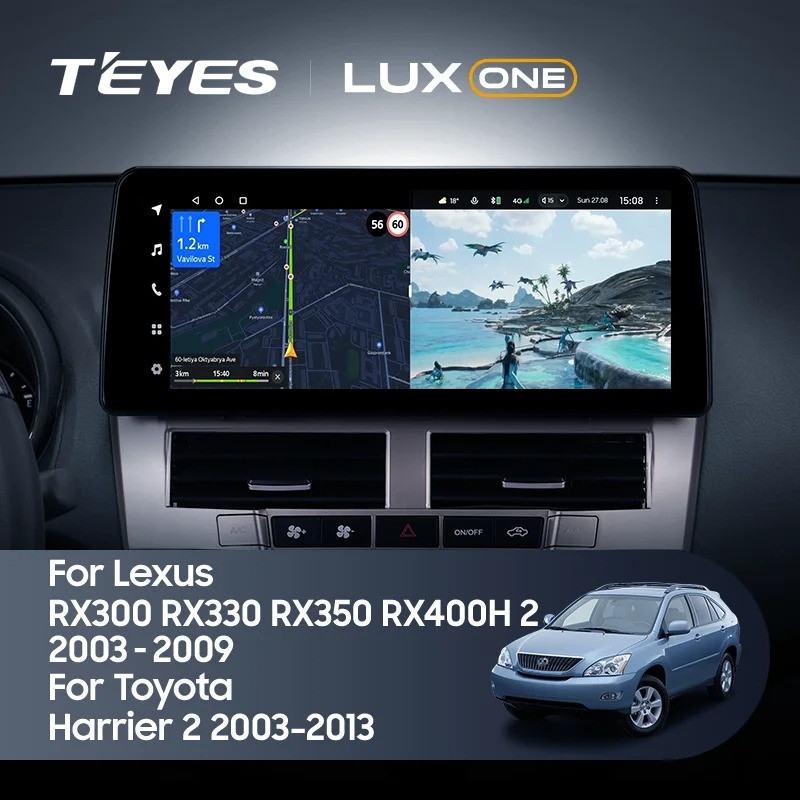 Штатная магнитола Teyes LUX ONE 4/32 Toyota Harrier XU30 (2003-2013)