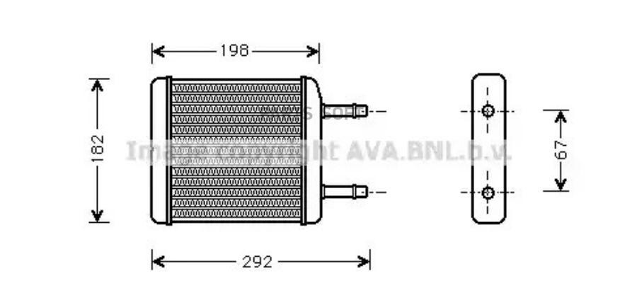 Радиатор отопителя Daewoo Matiz 98>10 AVA QUALITY COOLING DWA6024