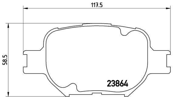 

Тормозные колодки brembo передние p83054