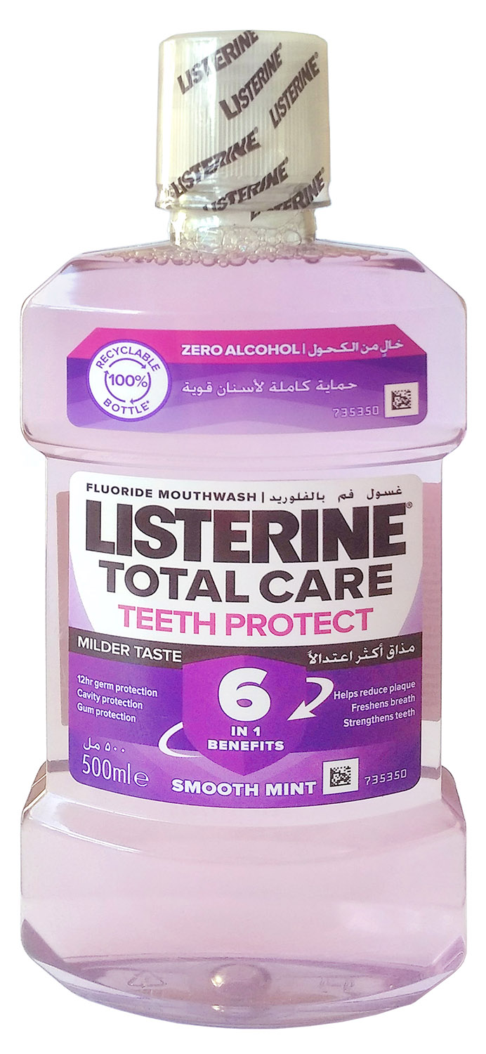 Ополаскиватель Listerine Total Care Teeth Protect Smooth Mint Milder Taste 500 мл х 1 шт