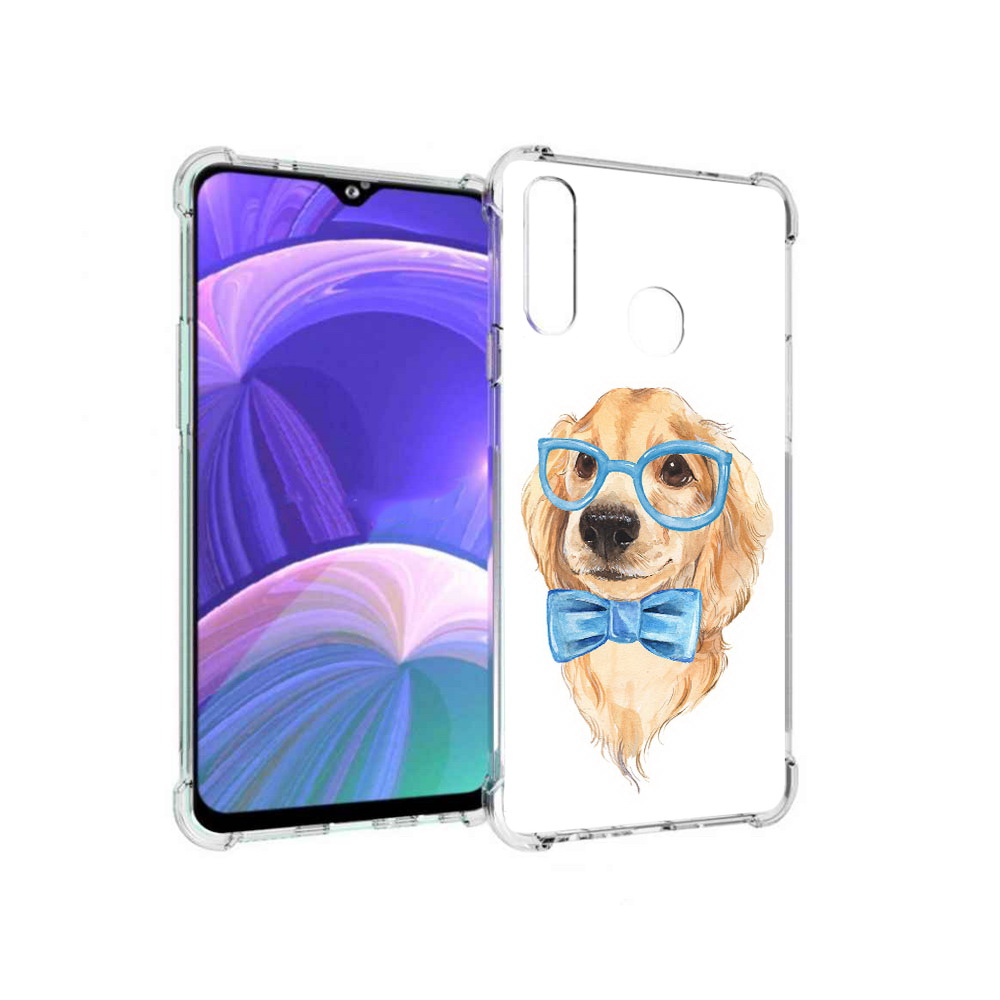 

Чехол MyPads Tocco для Samsung Galaxy A20s Собака интеллигент (PT139755.554.159), Прозрачный, Tocco