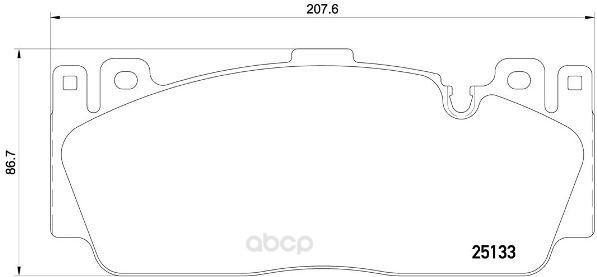 

Тормозные колодки brembo передние p06079