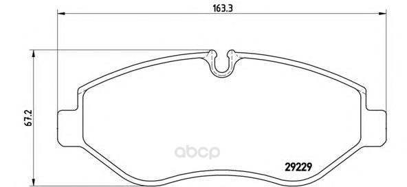 

Тормозные колодки brembo передние pa6026