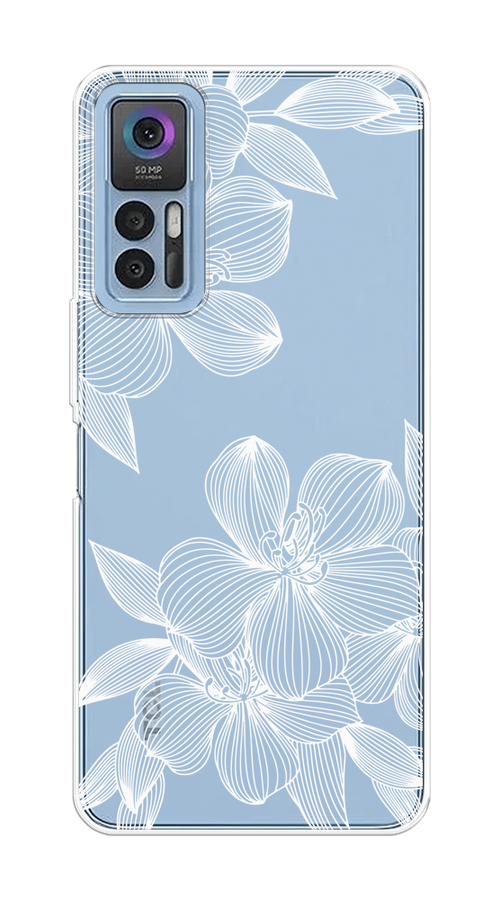 

Чехол на TCL 30/30 Plus "Крокус", Белый;прозрачный, 290950-1