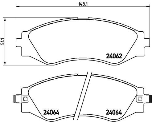 

Комплект Тормозных Колодок, Дисковый Тормоз BREMBO p10006