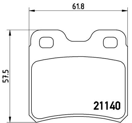 

Тормозные колодки brembo задние p59018