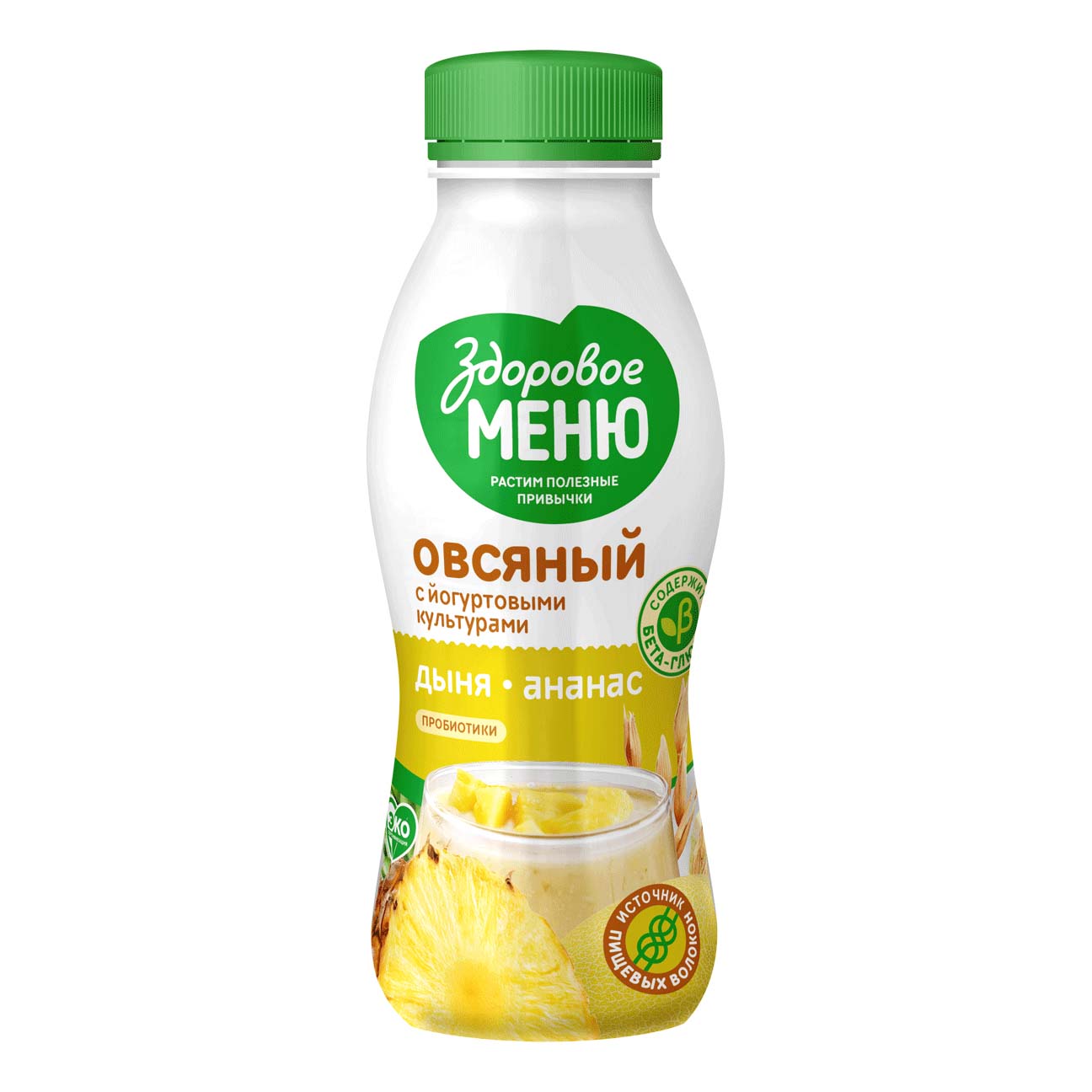 

Напиток овсяный Здоровое меню дыня-ананас 250 г