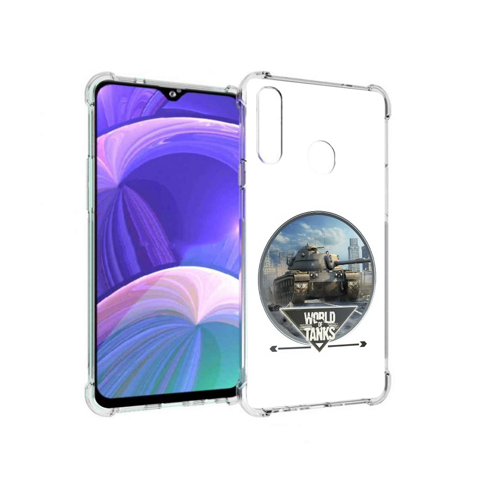 

Чехол MyPads Tocco для Samsung Galaxy A20s Мир танков (PT139755.554.119), Прозрачный, Tocco