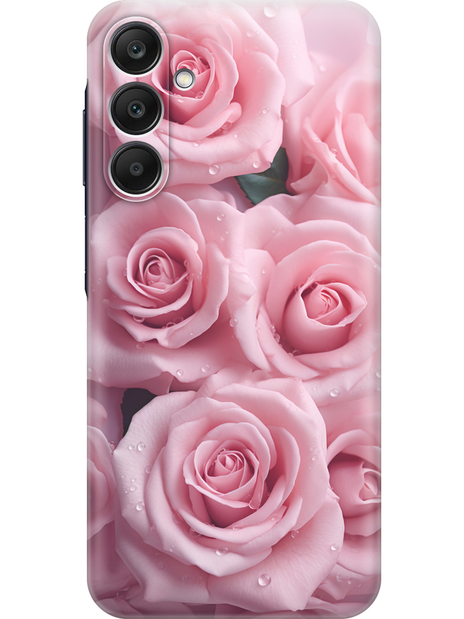 

Силиконовый чехол на Samsung Galaxy A25 с принтом "Букет роз", Прозрачный;розовый, 780484422