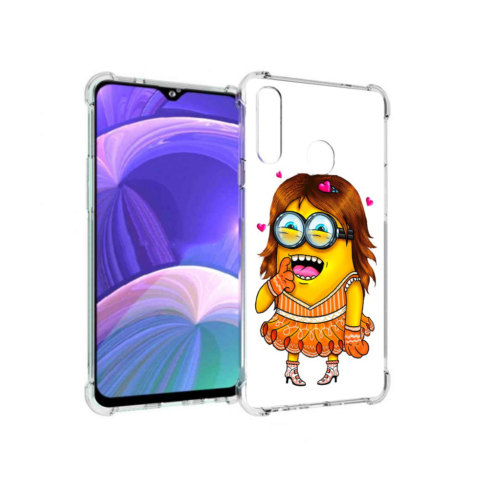 

Чехол MyPads Tocco для Samsung Galaxy A20s Миньон девочка (PT139755.554.116), Прозрачный, Tocco