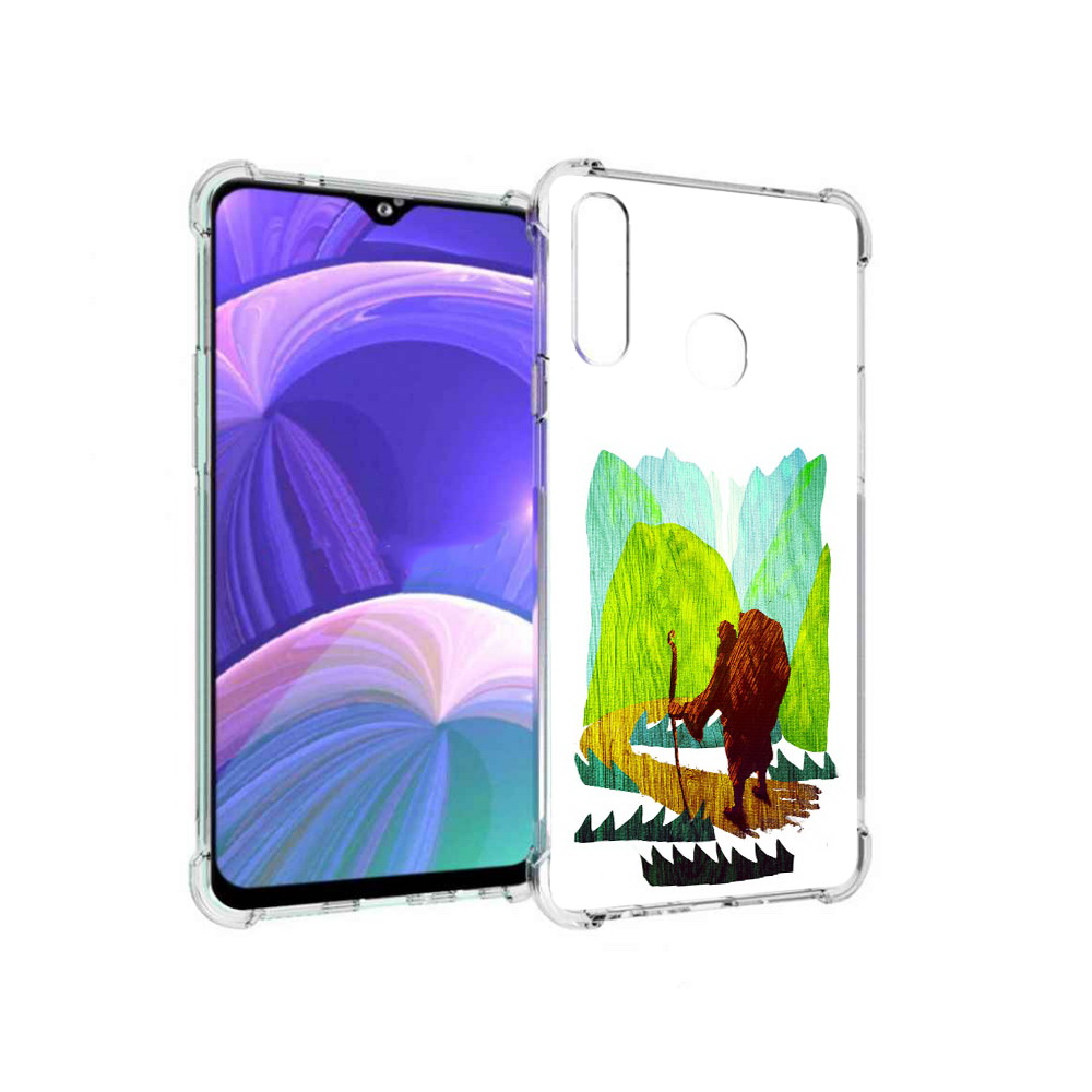 

Чехол MyPads Tocco для Samsung Galaxy A20s Лесная тропа (PT139755.554.106), Прозрачный, Tocco