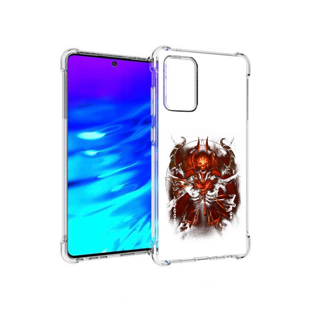 

Чехол MyPads Tocco для Samsung Galaxy A72 яркий демон (PT158633.553.708), Прозрачный, Tocco