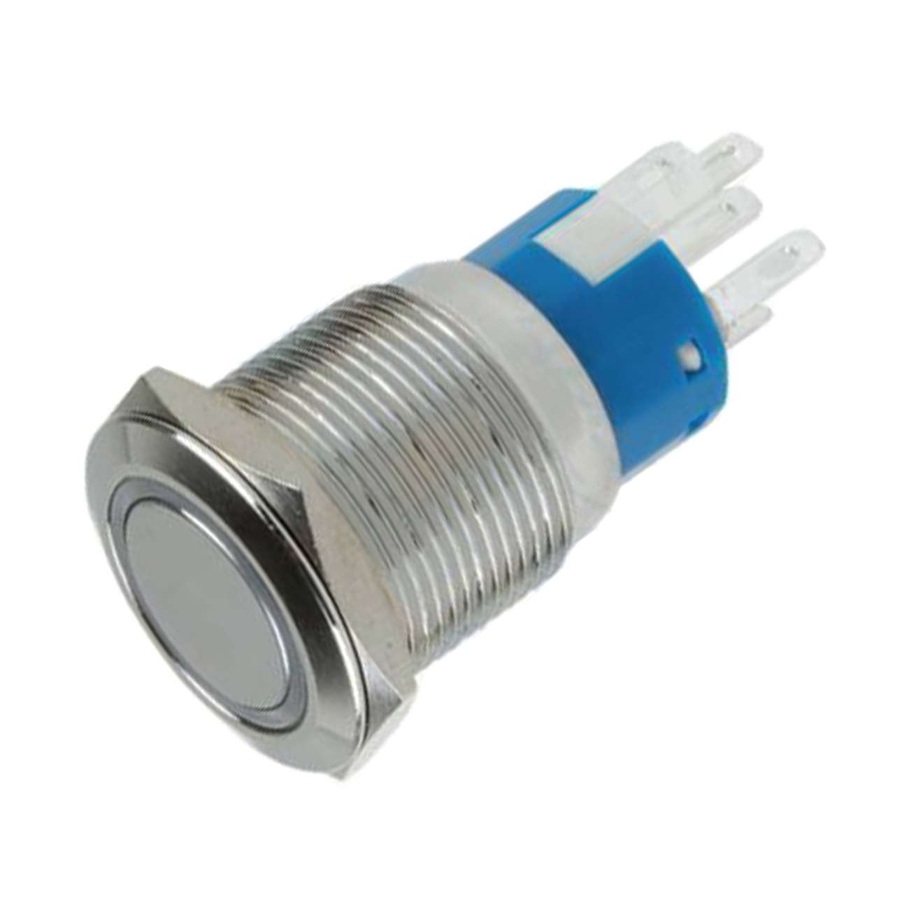 

Кнопка антивандальная Rexant ON-OFF/OFF-ON O 19, 12В (5с) {06-0363-B} 1 шт, Серый