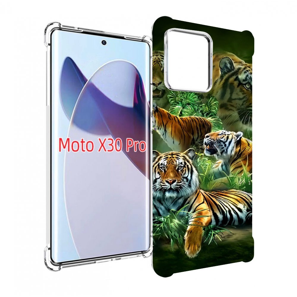 

Чехол MyPads Тигры для Motorola Moto X30 Pro, Прозрачный, Tocco