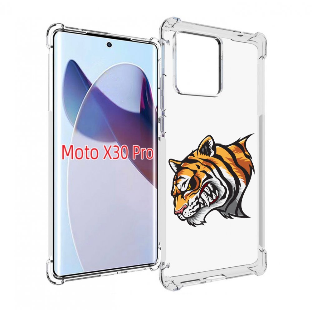 

Чехол MyPads Тигр для Motorola Moto X30 Pro, Прозрачный, Tocco