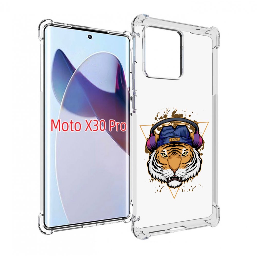 

Чехол MyPads Тигр-Свэг для Motorola Moto X30 Pro, Прозрачный, Tocco