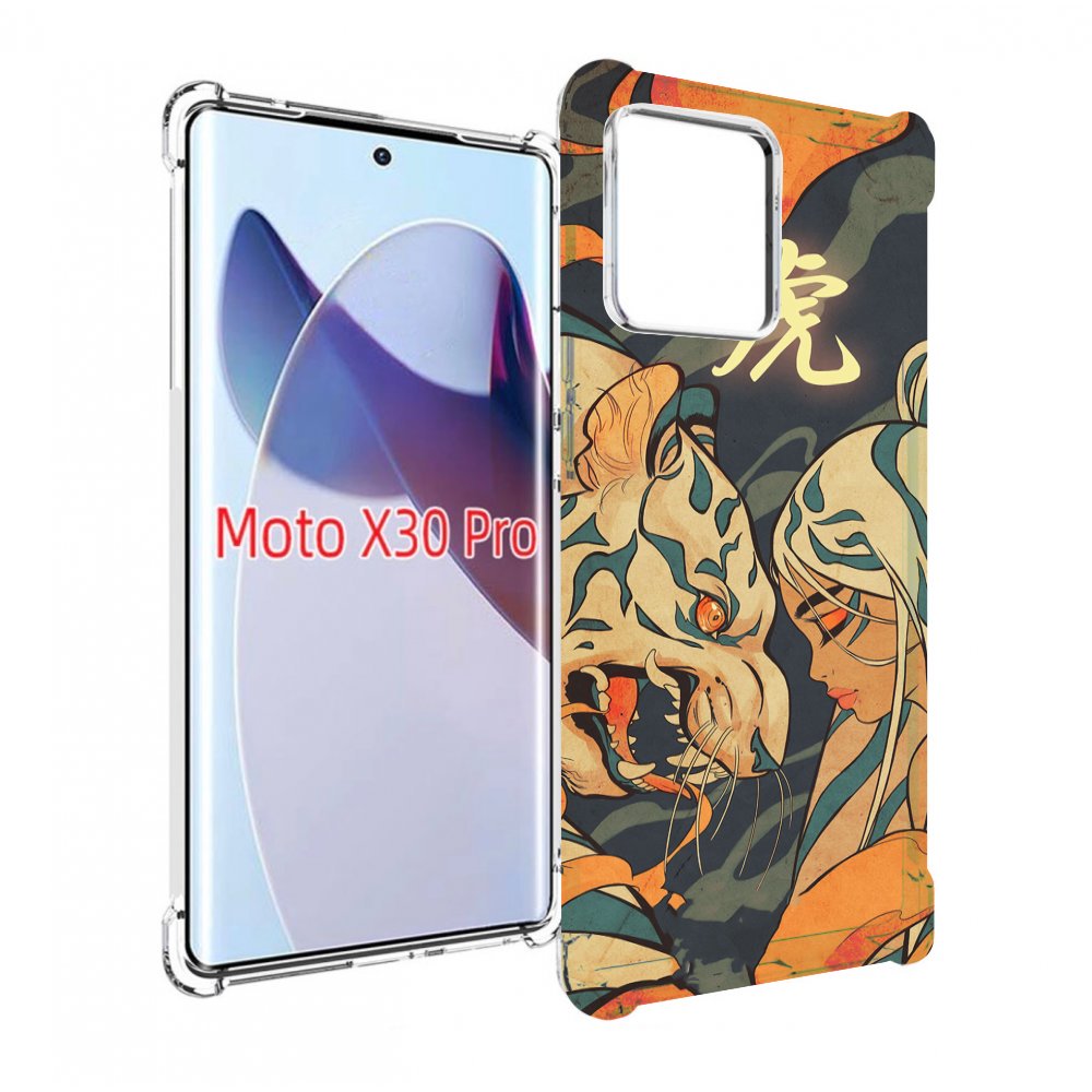 

Чехол MyPads Тигр и девушка друзья для Motorola Moto X30 Pro, Прозрачный, Tocco