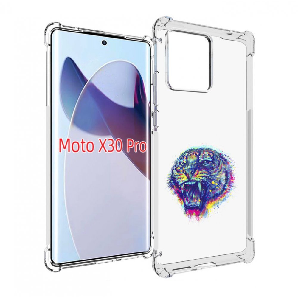 

Чехол MyPads Тигр 2 для Motorola Moto X30 Pro, Прозрачный, Tocco