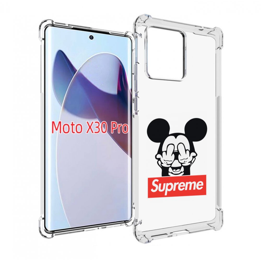 

Чехол MyPads Супримовский-Микки-маус для Motorola Moto X30 Pro, Прозрачный, Tocco