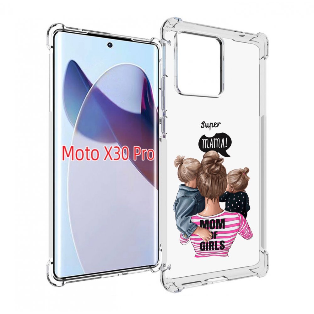 

Чехол MyPads Супер-мама-2 женский для Motorola Moto X30 Pro, Прозрачный, Tocco