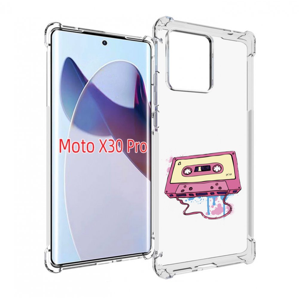 

Чехол MyPads Розовая кассета для Motorola Moto X30 Pro, Прозрачный, Tocco