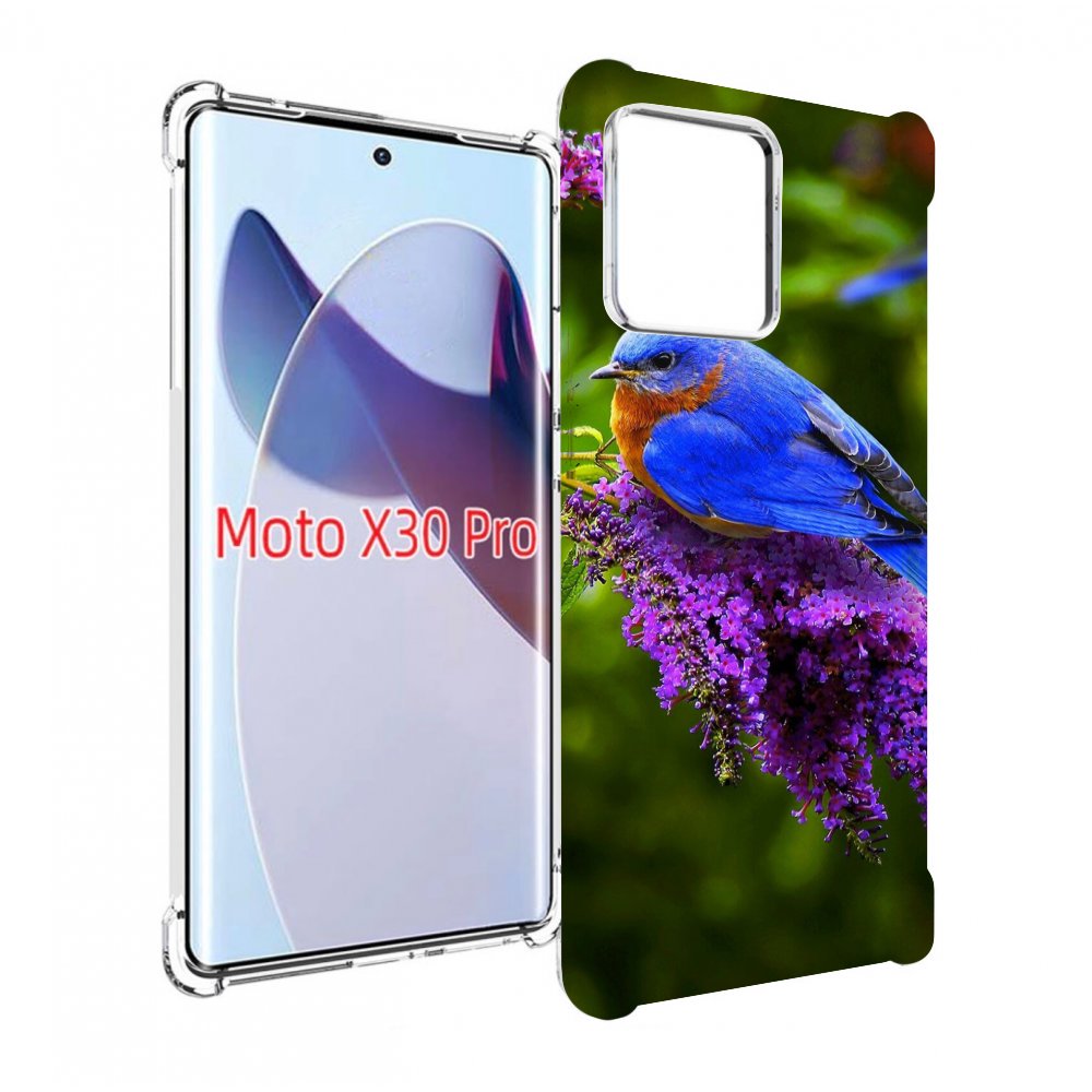 

Чехол MyPads Птица-сиреневая для Motorola Moto X30 Pro, Прозрачный, Tocco