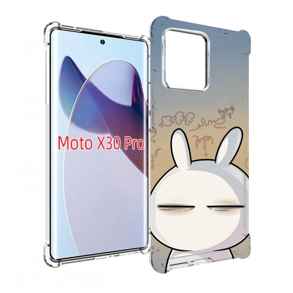

Чехол MyPads Подозрительный-зайка для Motorola Moto X30 Pro, Прозрачный, Tocco