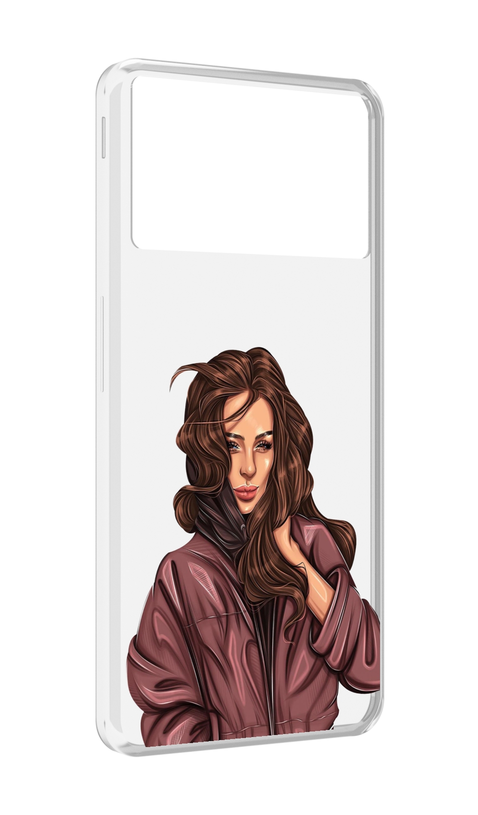 

Чехол MyPads Арт-рисунок-девушки для ZTE Nubia Z40S Pro, Прозрачный, Tocco