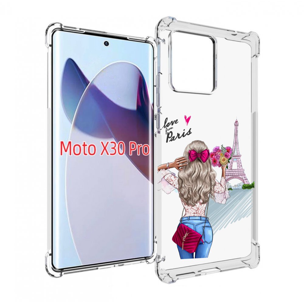 

Чехол MyPads Парижанка женский для Motorola Moto X30 Pro, Прозрачный, Tocco
