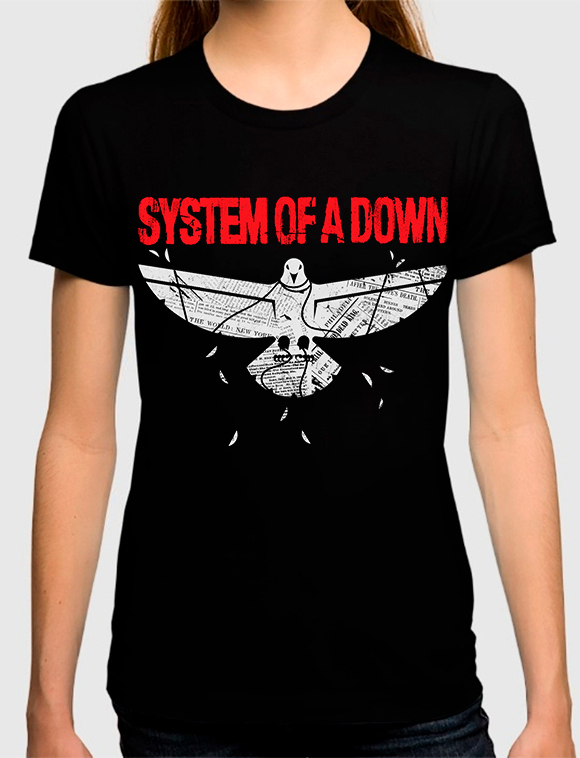 Футболка женская Dream Shirts System of a Down 5000749-1 черная L