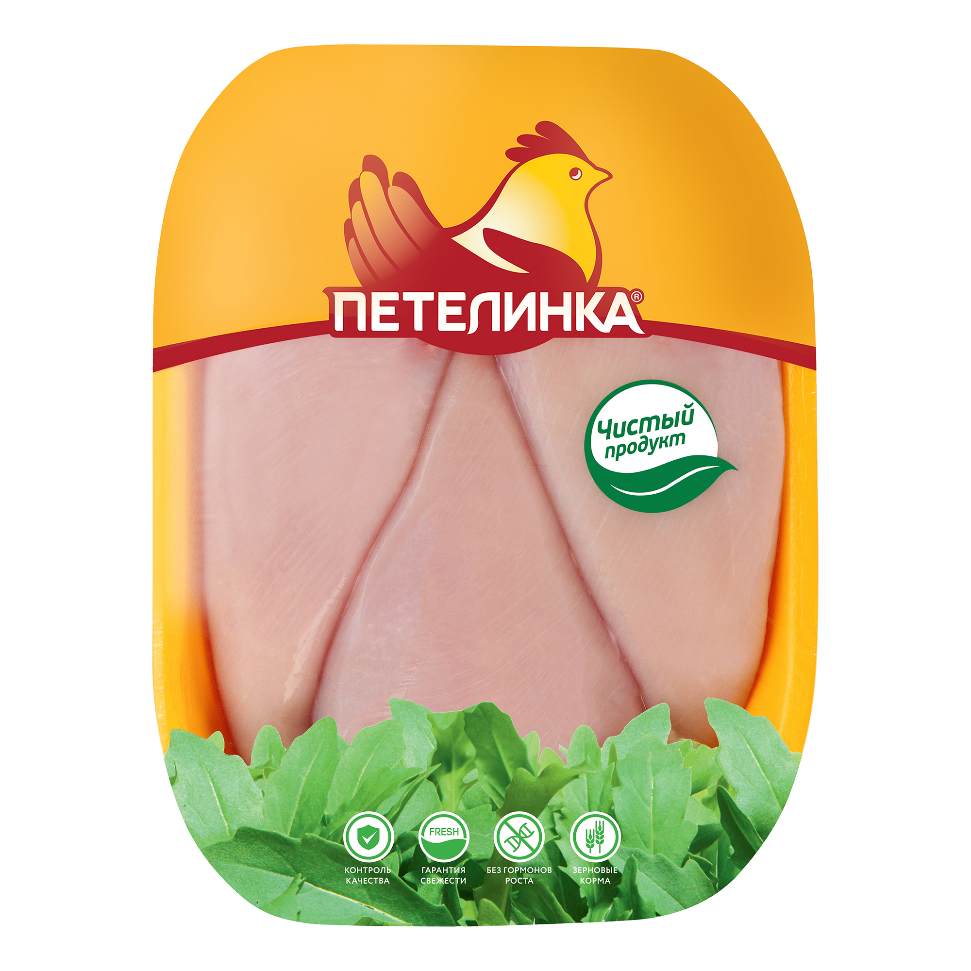 

Грудка цыпленка-бройлера филе без кожи Петелинка охлажденная 800 г