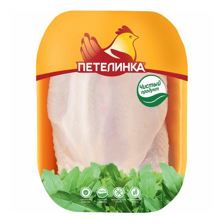 Грудка цыпленка-бройлера с кожей Петелинка охлажденная