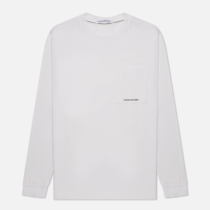

Лонгслив мужской Calvin Klein Jeans J30J319106 белый M, J30J319106