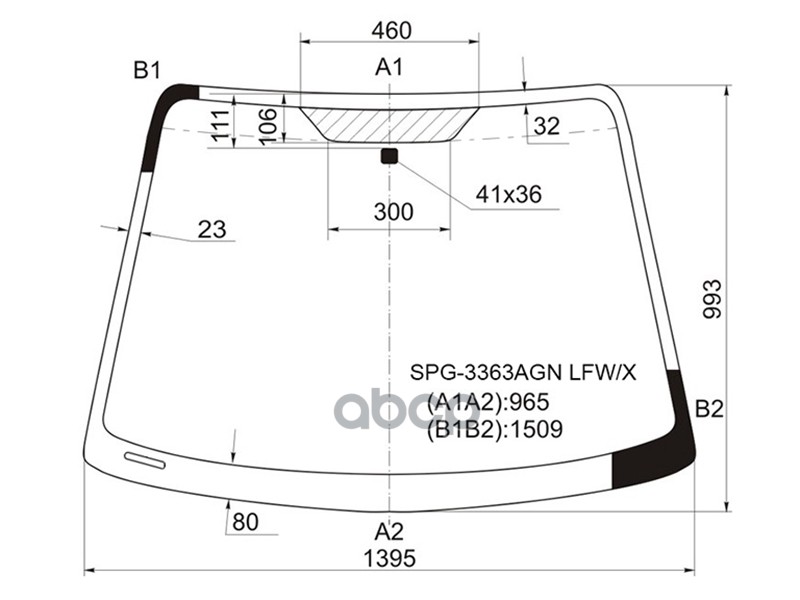 Стекло Лобовое Suzuki Sx4 4/5D 06-14 Sat Арт. Spg-3363Agn Lfw/X