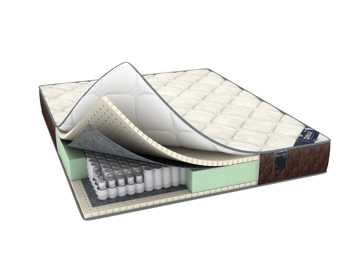 

Матрас ортопедический пружинный DIMAX Элемент Софт дабл 190х200, Белый, Элемент Софт дабл