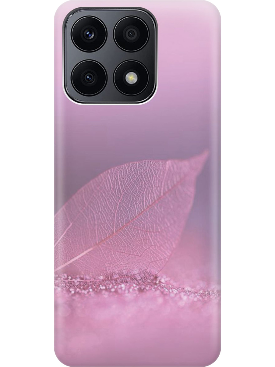 

Силиконовый чехол на Honor X8a с принтом "Листок в розовых блестках", Прозрачный;розовый;фиолетовый, 768741622