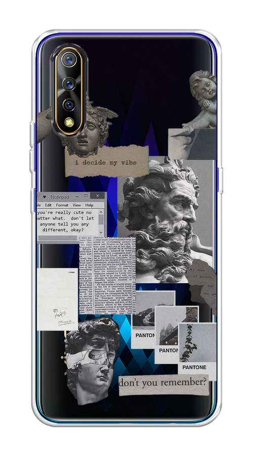 

Чехол на Vivo iQOO Neo/V17 Neo "Коллаж греческие скульптуры", Бежевый;серый, 262050-1