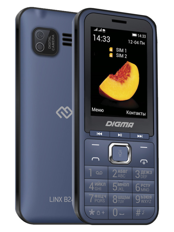 фото Сотовый телефон digma linx b241 dark blue