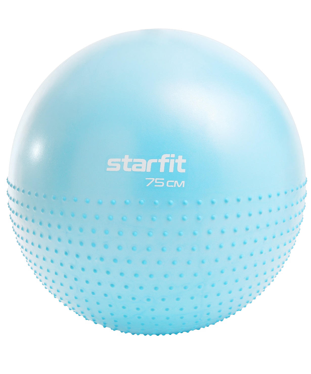 фото Мяч полумассажный starfit core синяя пастель, 75 см