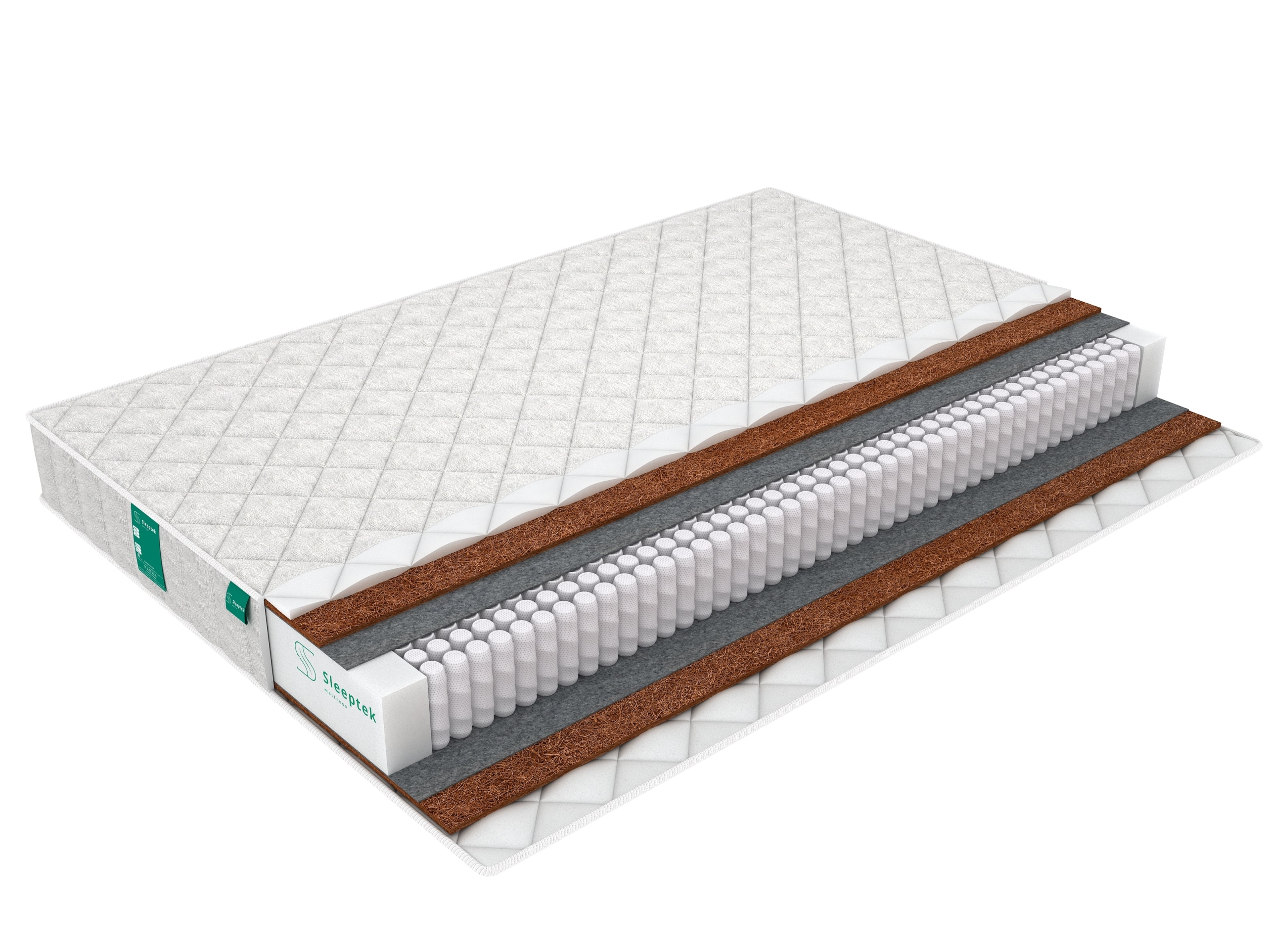 

Матрас Sleeptek Start Hard 1000 165х210, Белый, Start Hard 1000