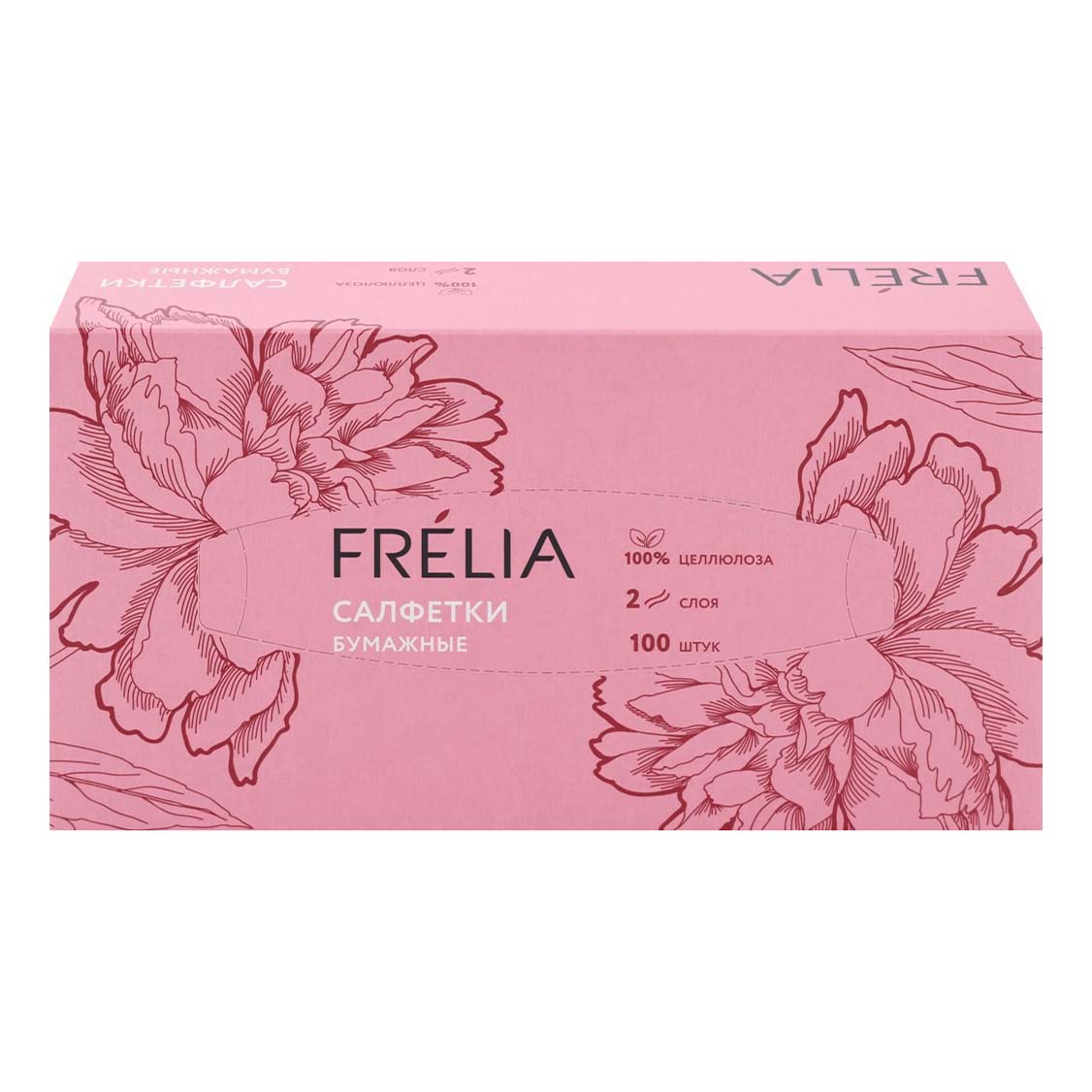 

Салфетки бумажные Frelia 2 слоя 100 шт., Белый