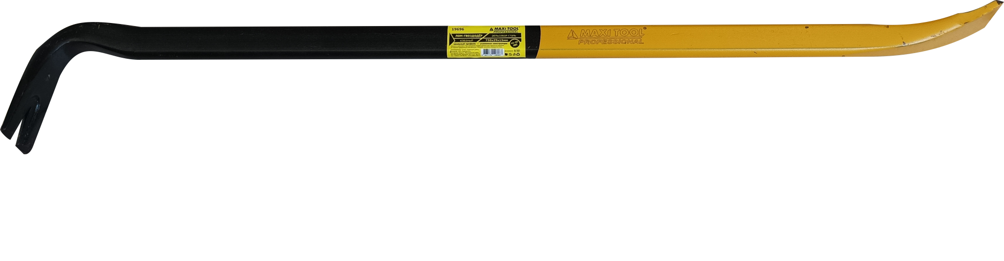 Лом-гвоздодер MaxiTool Prof (750*29*15мм) 19696