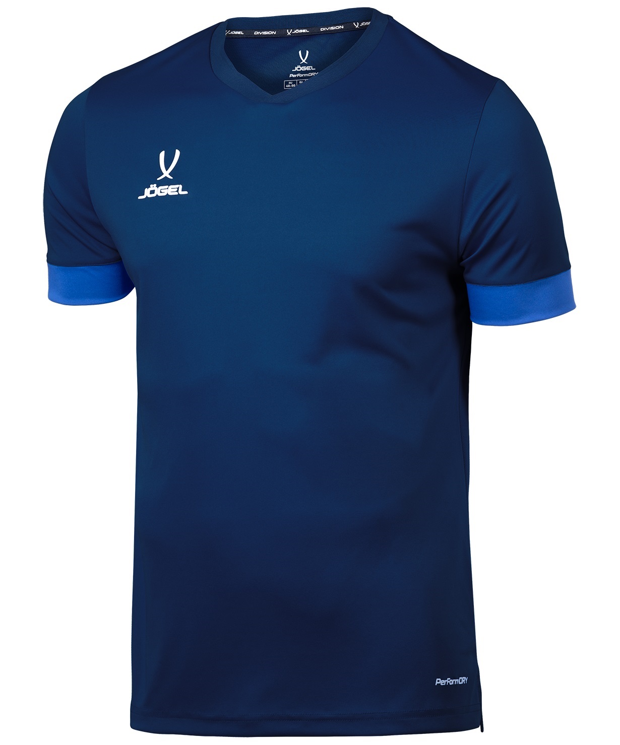 фото Футболка игровая jögel division performdry union jersey, темно-синий/синий/белый (s) jogel