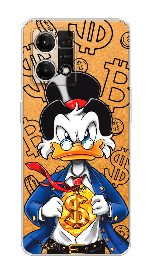 

Чехол на Oppo Reno 7 4G/8 4G "Scrooge Goldman", Черный;белый;синий, 2511450-1