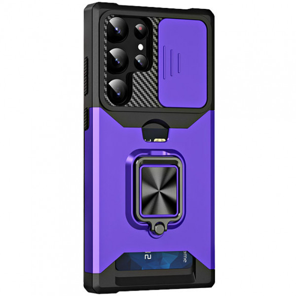 Чехол Epik Multi Case с отделением для карты и шторкой камер для Samsung Galaxy S22 Ultra