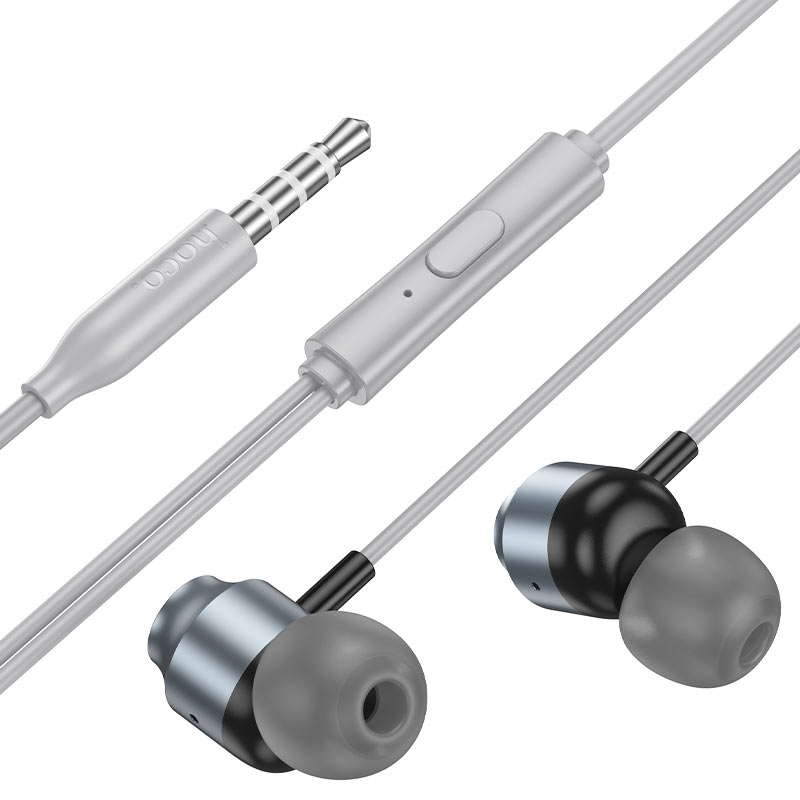 

Проводные наушники Hoco M122 Power, Jack 3.5 мм, 1.2 м Metal Grey, M122 Power